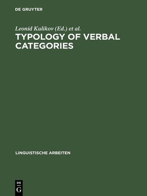 cover image of Typology of Verbal Categories